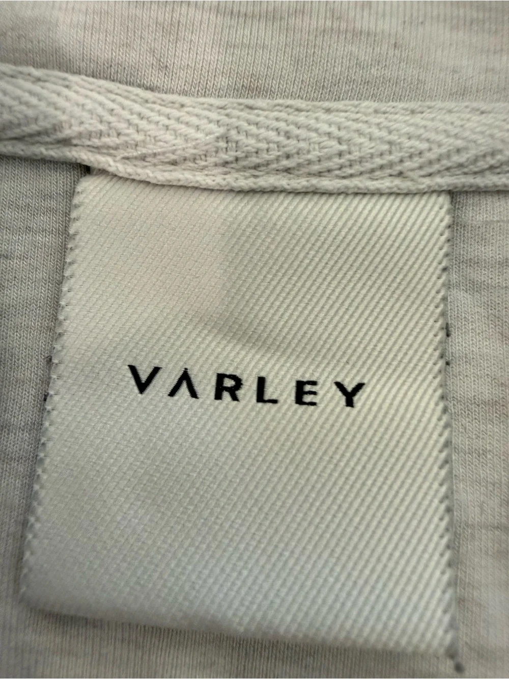 Varley Davidson Sweatshirt Doublesoft Heathered Gray Quarter Sip Size L - Picture 8 of 13